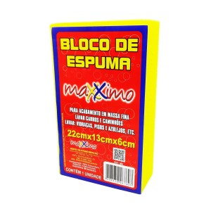 BLOCO DE ESPUMA MAXXIMO 22X13