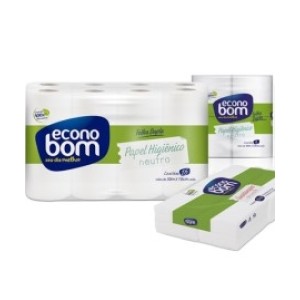 PAPEL HIGIENICO ECONOBOM FOLHA DUPLA 30M 16R