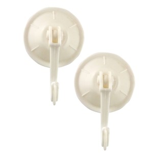 GANCHO VENTOSA BRANCO MONALIZA 2PÇS