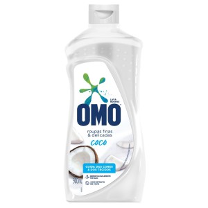 SABÃO LIQUIDO OMO ROUPAS FINAS COCO 450ML