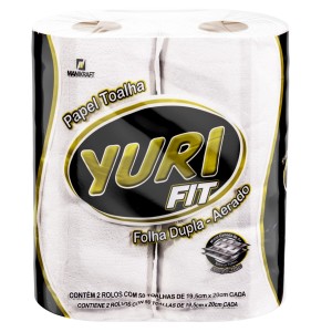 PAPEL TOALHA YURI 2 ROLO 50 FL