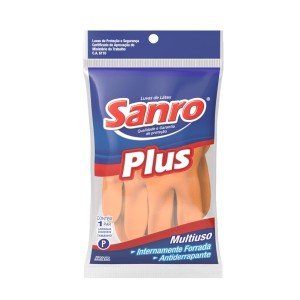 LUVA BORRACHA SANRO PLUS P