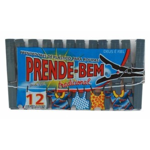 PRENDEDOR PLAST PRENDE BEM 12UNID