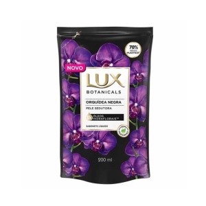 SABONETE LIQ LUX ORQ NEGRA REFIL 200ML