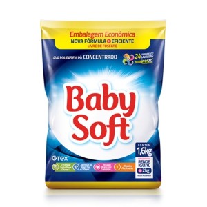 SABÃO EM PÓ BABY SOFT CONCENTRADO 1,600 KG